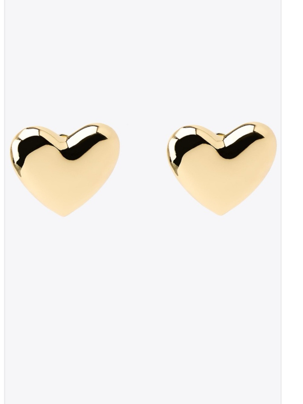 Zara Gold Heart Earrings